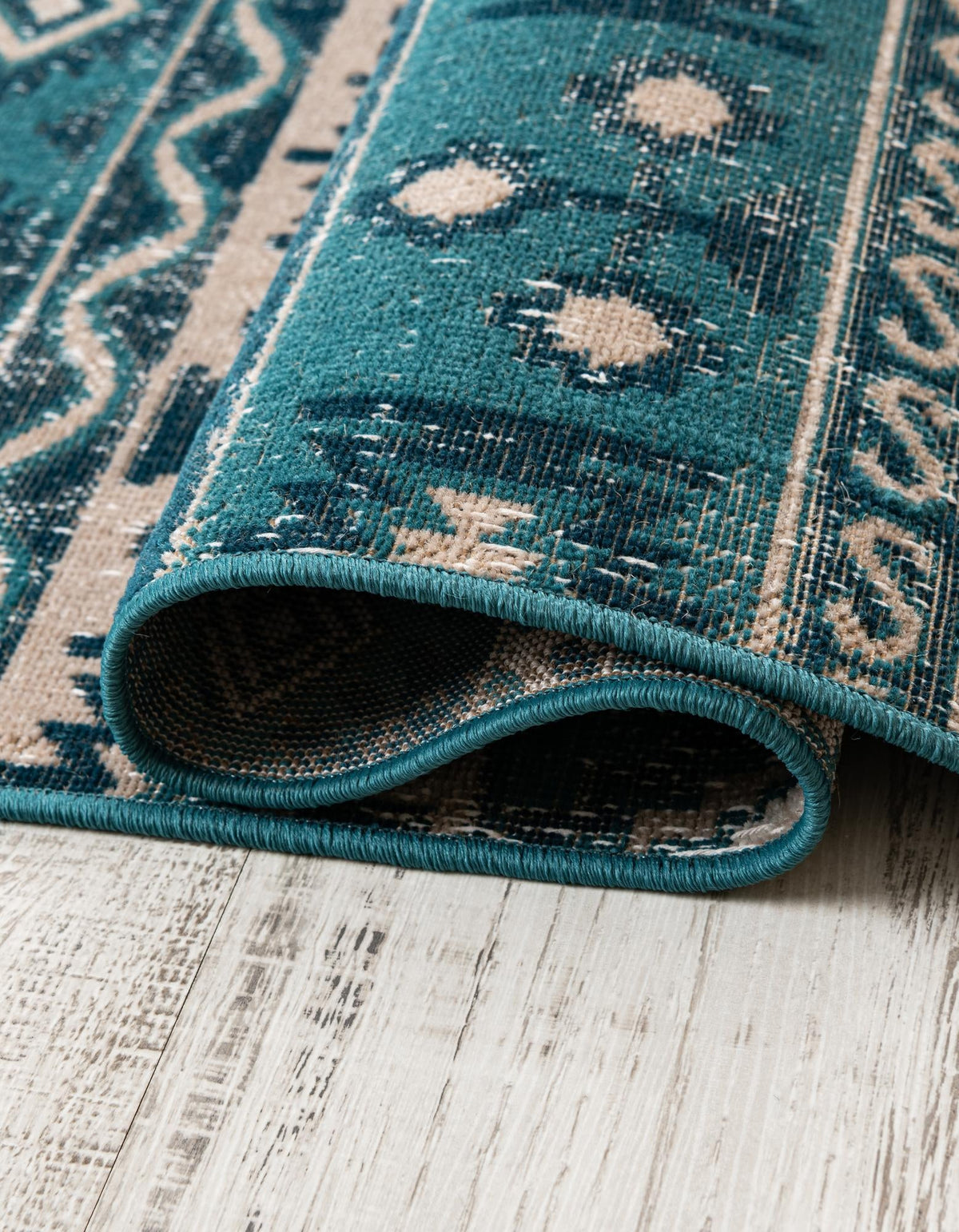 Geneva Terrace Collection Area Rug - Montreux Rectangle Blue  lifestyle 60