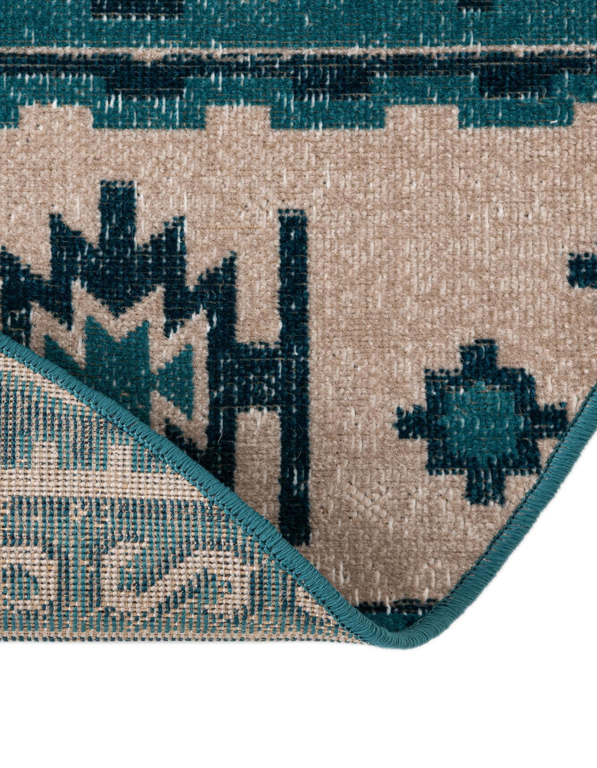 Geneva Terrace Collection Area Rug - Montreux Round Blue  lifestyle 79
