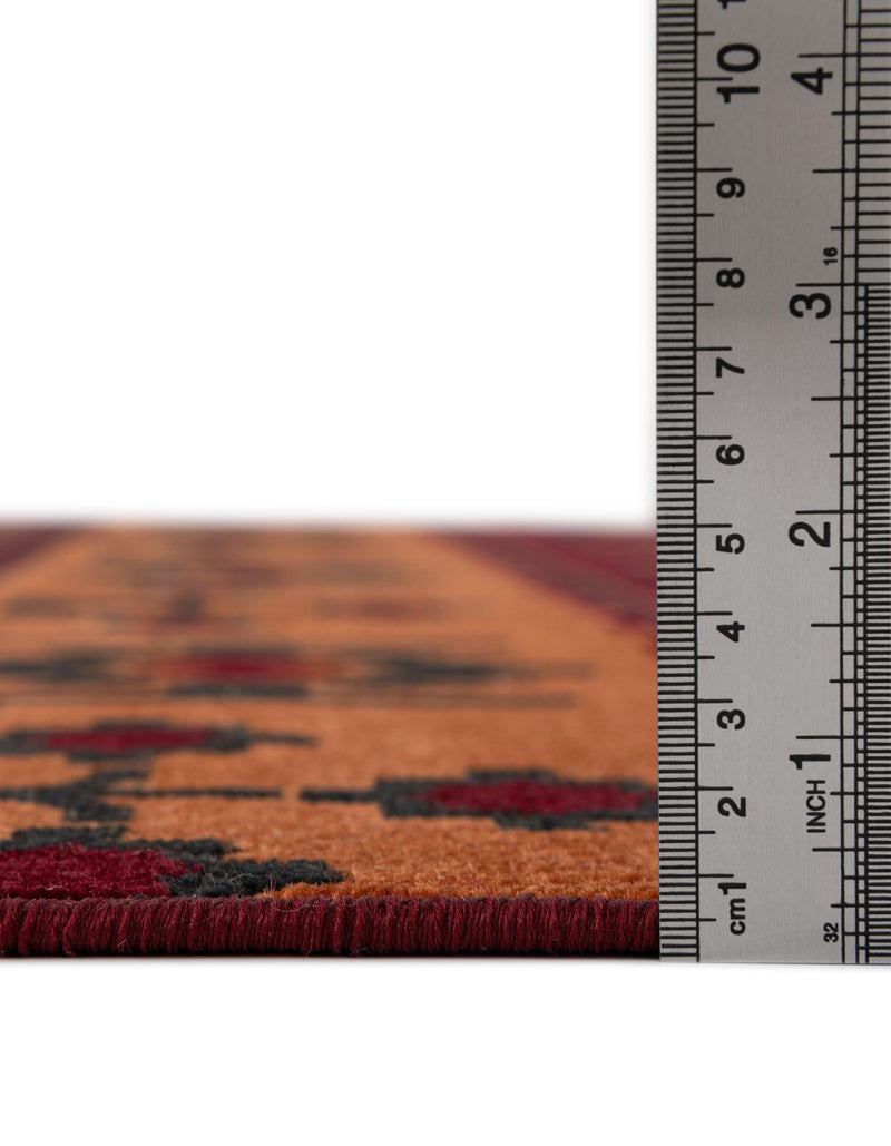 Geneva Terrace Collection Area Rug - Montreux Rectangle Rust Red  lifestyle 15