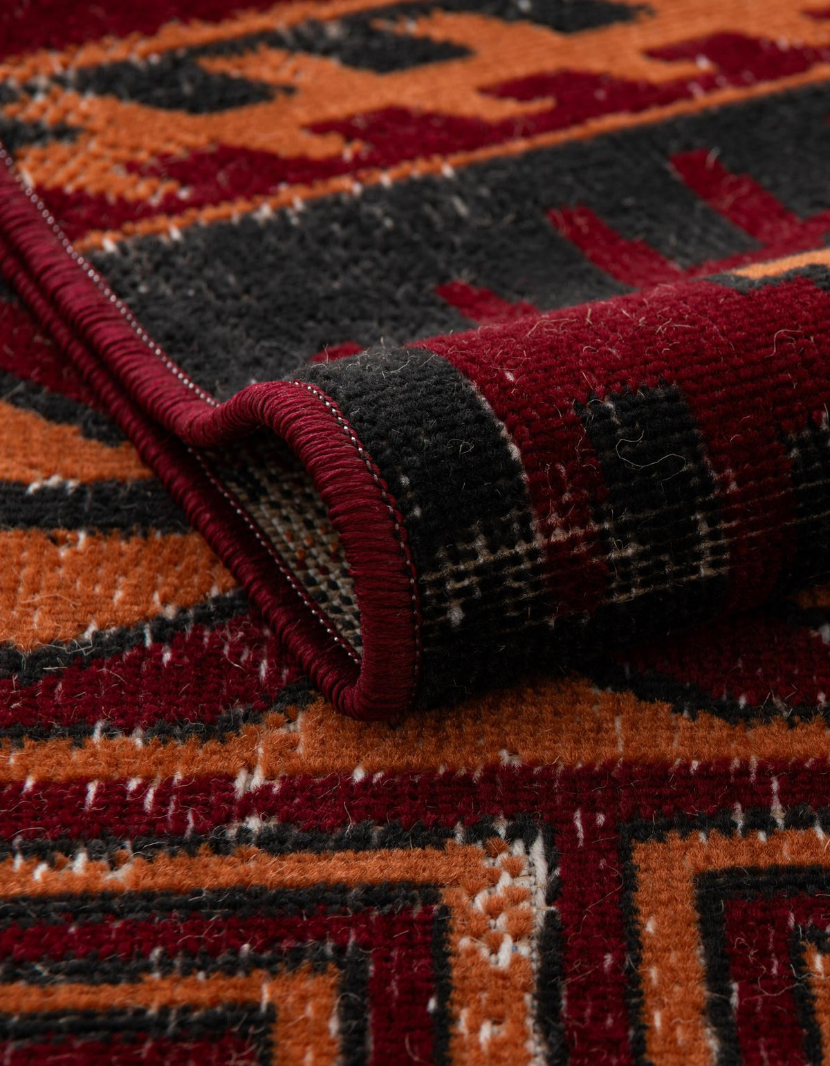 Geneva Terrace Collection Area Rug - Montreux Rectangle Rust Red  lifestyle 18