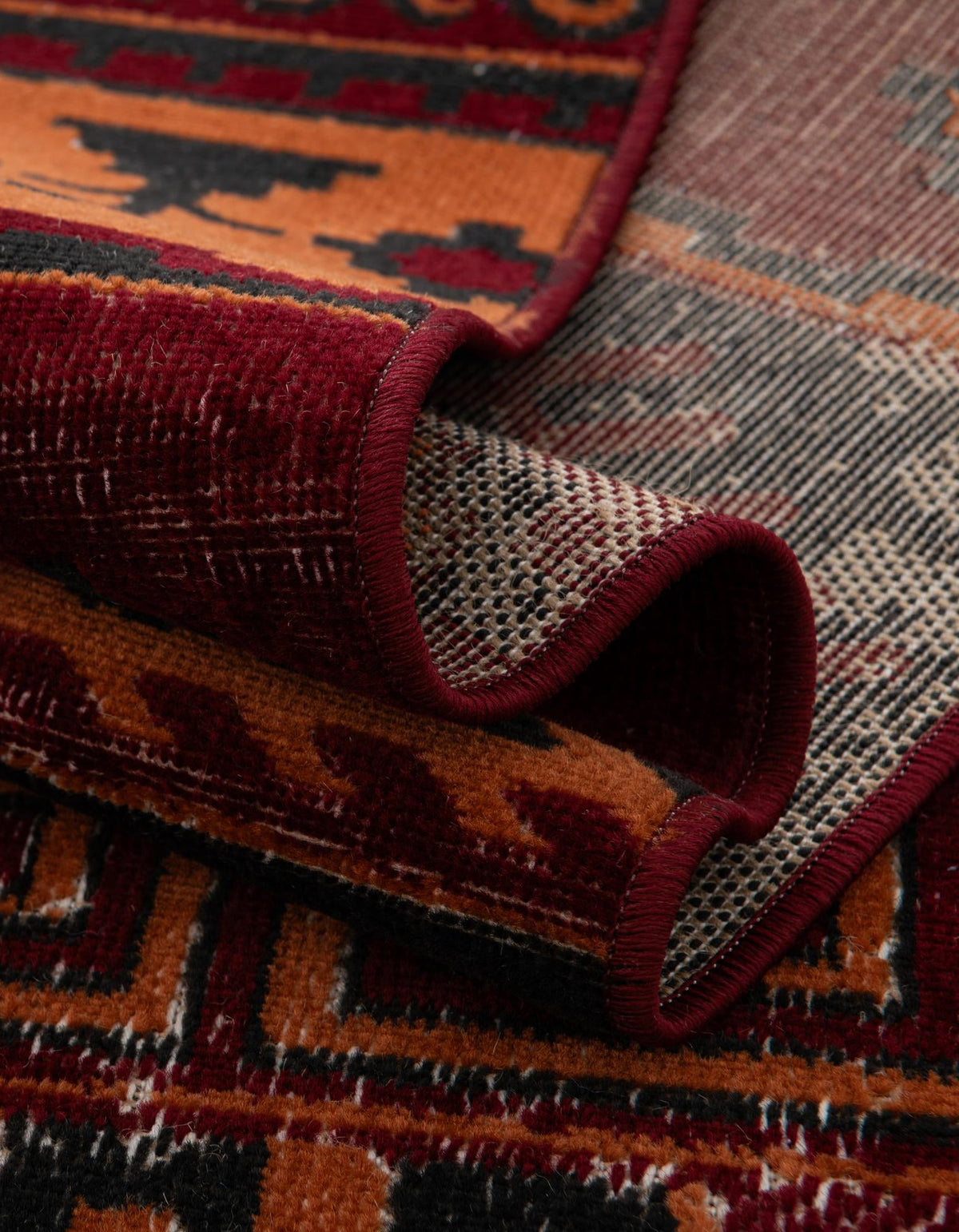 Geneva Terrace Collection Area Rug - Montreux Rectangle Rust Red  lifestyle 35