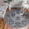 Geneva Terrace Collection Area Rug -  Lausanne Round Light Gray  lifestyle 84
