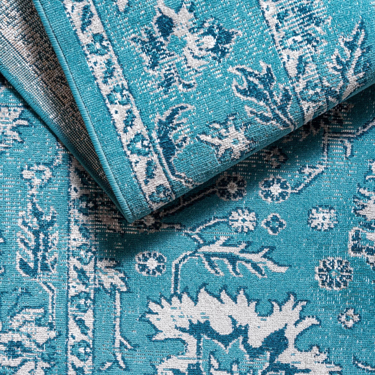 Geneva Terrace Collection Area Rug -  Lausanne Rectangle Blue  lifestyle 59