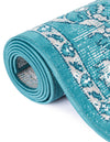 Geneva Terrace Collection Area Rug -  Lausanne Rectangle Blue  lifestyle 49