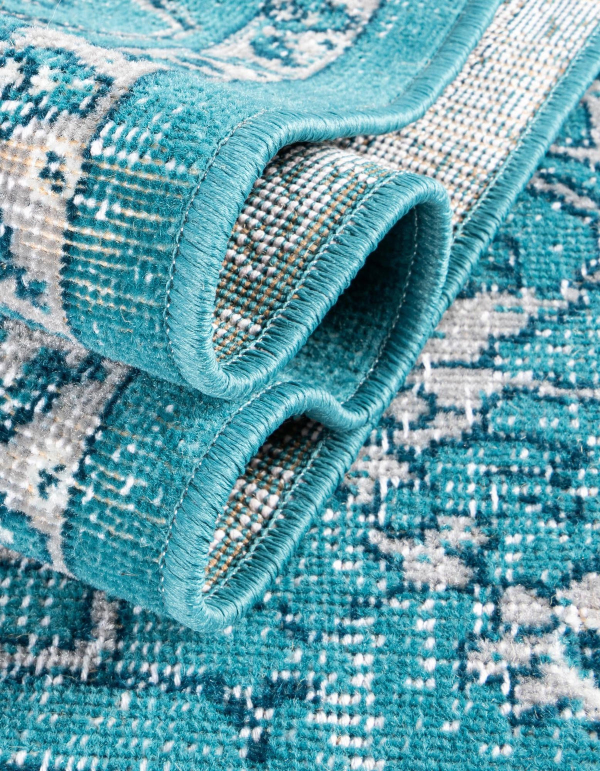Geneva Terrace Collection Area Rug -  Lausanne Rectangle Blue  lifestyle 50