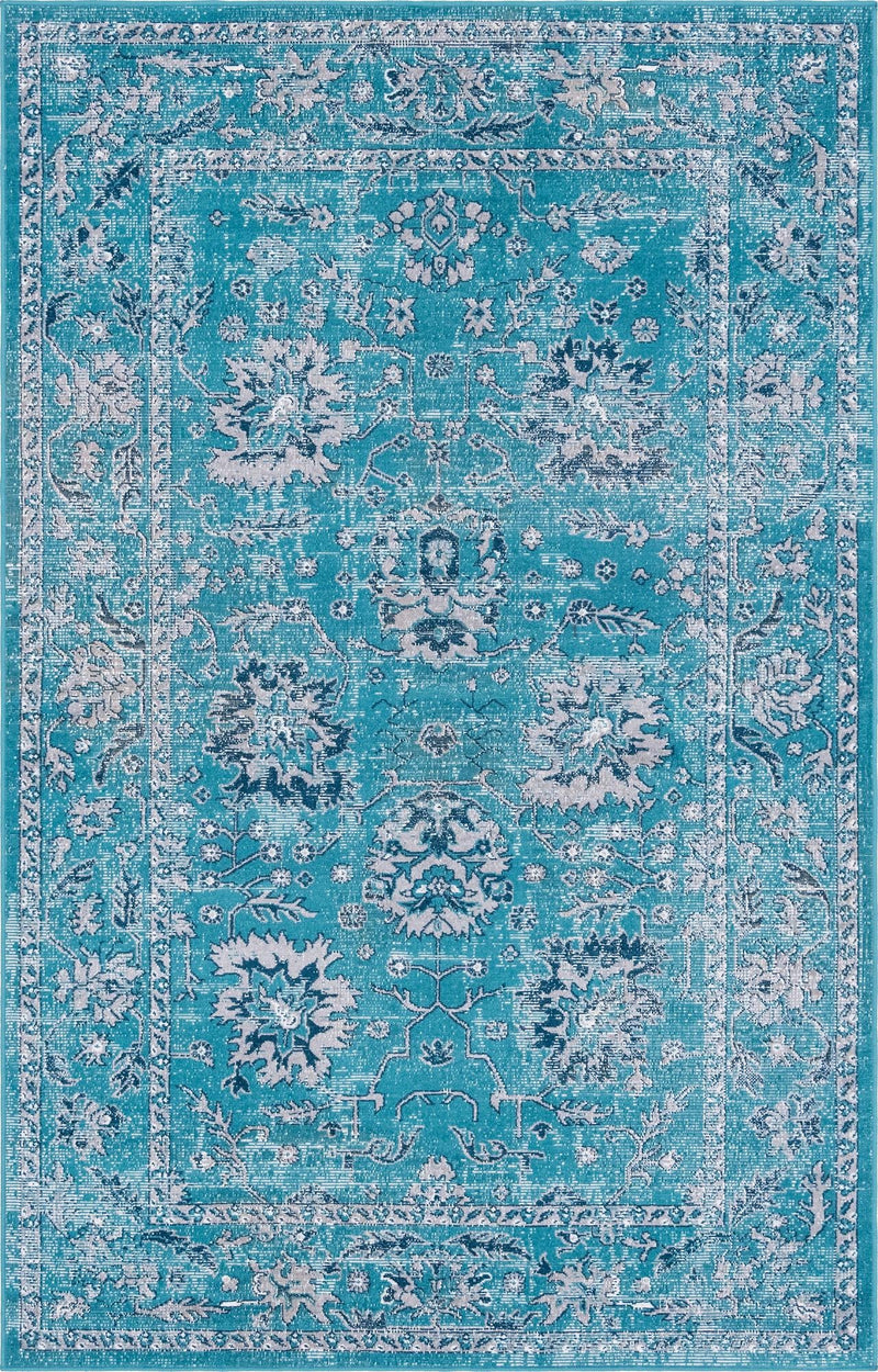 Geneva Terrace Collection Area Rug -  Lausanne Rectangle Blue  lifestyle 3