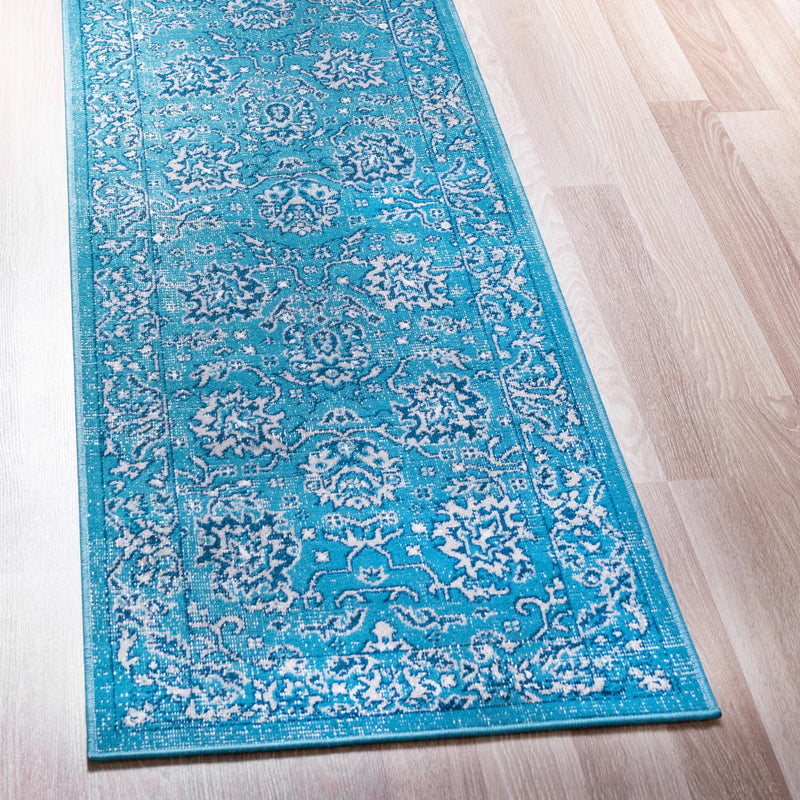 Geneva Terrace Collection Area Rug -  Lausanne Runner Blue  lifestyle 49