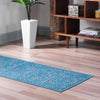 Geneva Terrace Collection Area Rug -  Lausanne Runner Blue  lifestyle 55