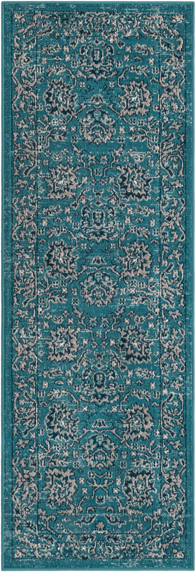 Geneva Terrace Collection Area Rug -  Lausanne Runner Blue  lifestyle 43