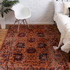 Geneva Terrace Collection Area Rug -  Lausanne Rectangle Orange  lifestyle 7