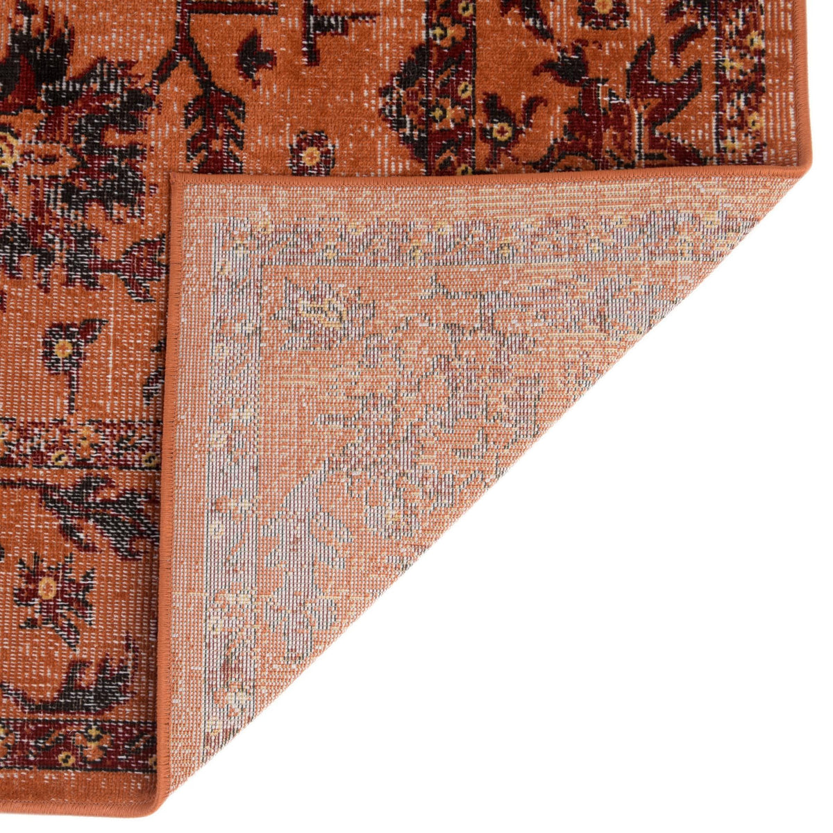 Geneva Terrace Collection Area Rug -  Lausanne Rectangle Orange  lifestyle 25