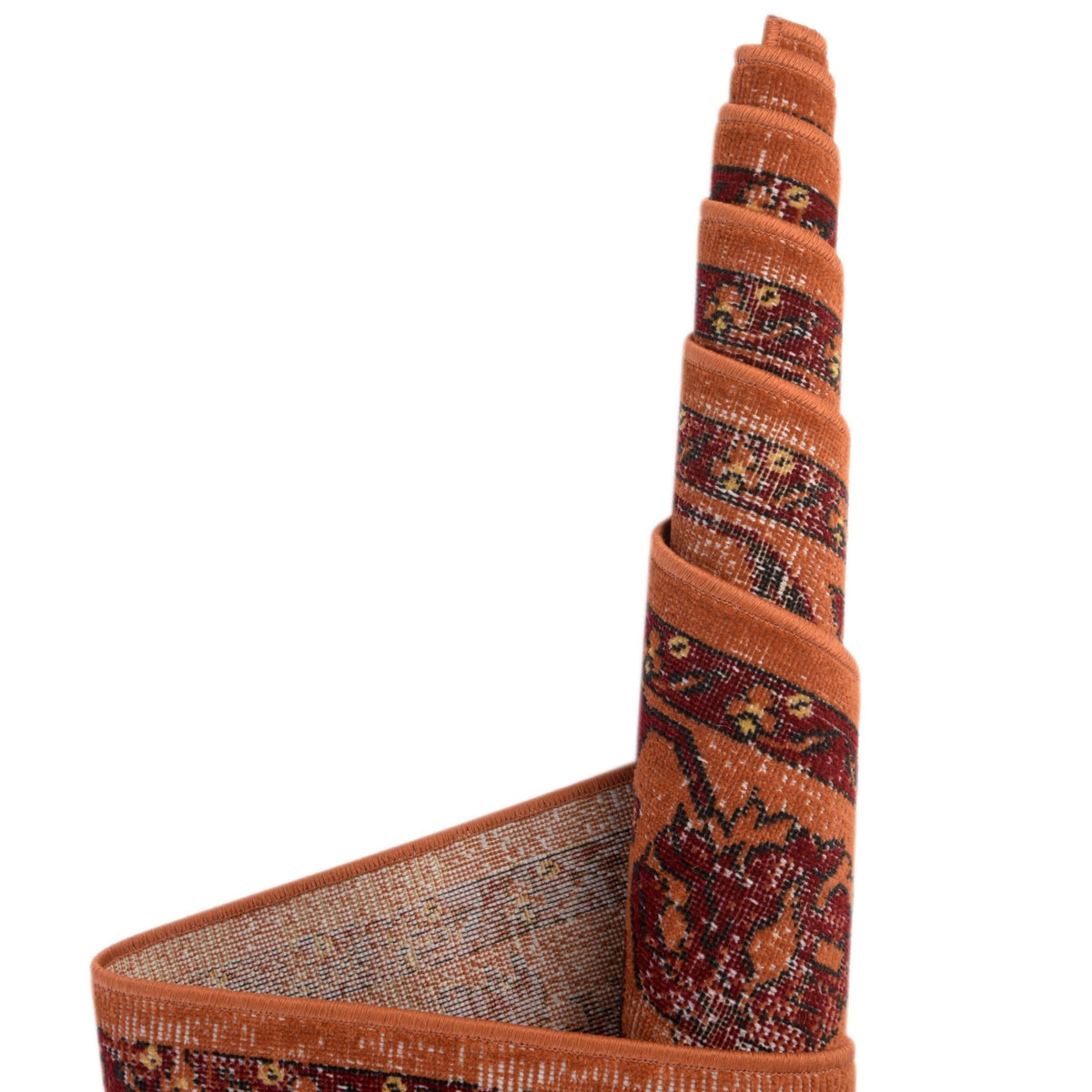 Geneva Terrace Collection Area Rug -  Lausanne Rectangle Orange  lifestyle 29