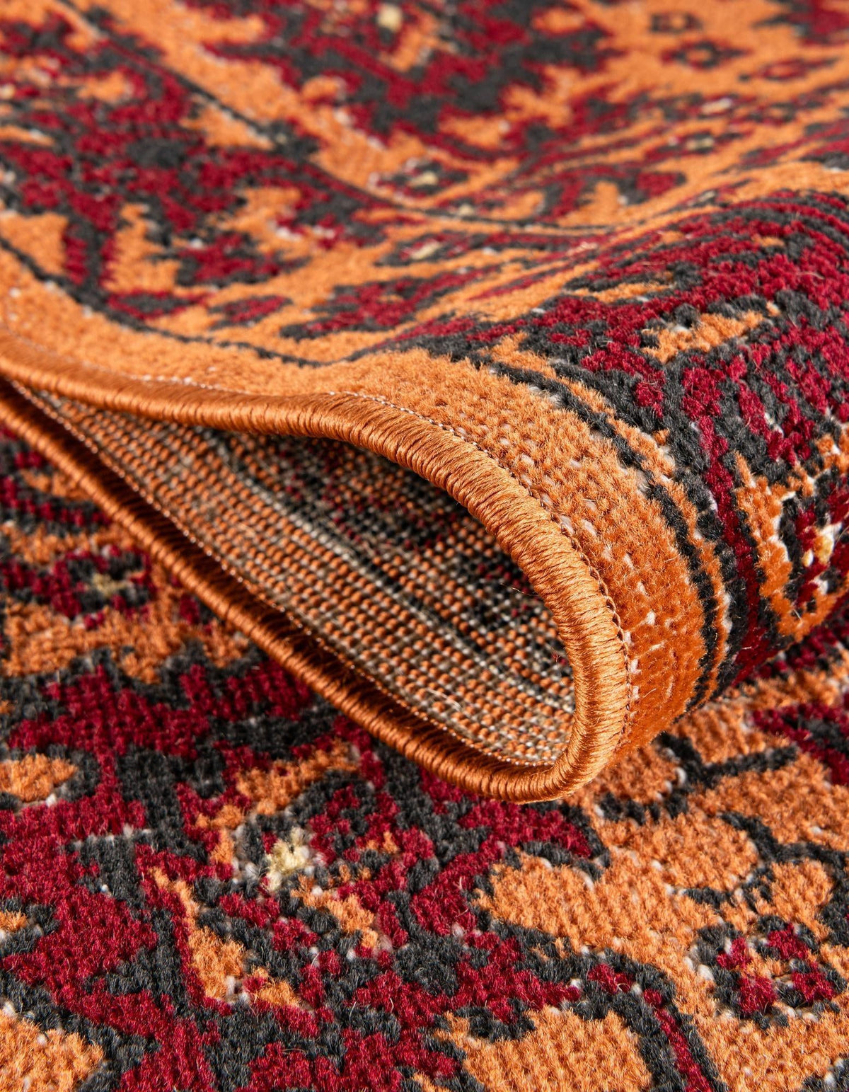 Geneva Terrace Collection Area Rug -  Lausanne Rectangle Orange  lifestyle 61