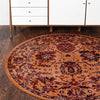 Geneva Terrace Collection Area Rug -  Lausanne Round Orange  lifestyle 76