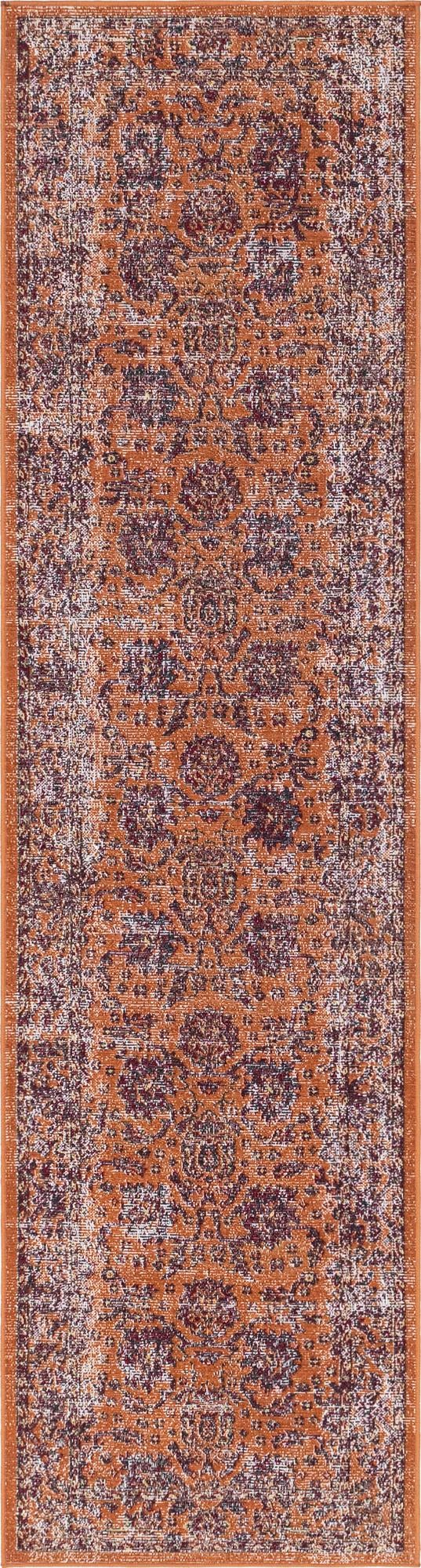 Geneva Terrace Collection Area Rug -  Lausanne Runner Orange  lifestyle 130