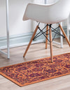 Geneva Terrace Collection Area Rug -  Lausanne Runner Orange  lifestyle 87
