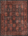 Geneva Terrace Collection Area Rug -  Lausanne Rectangle Black  lifestyle 2
