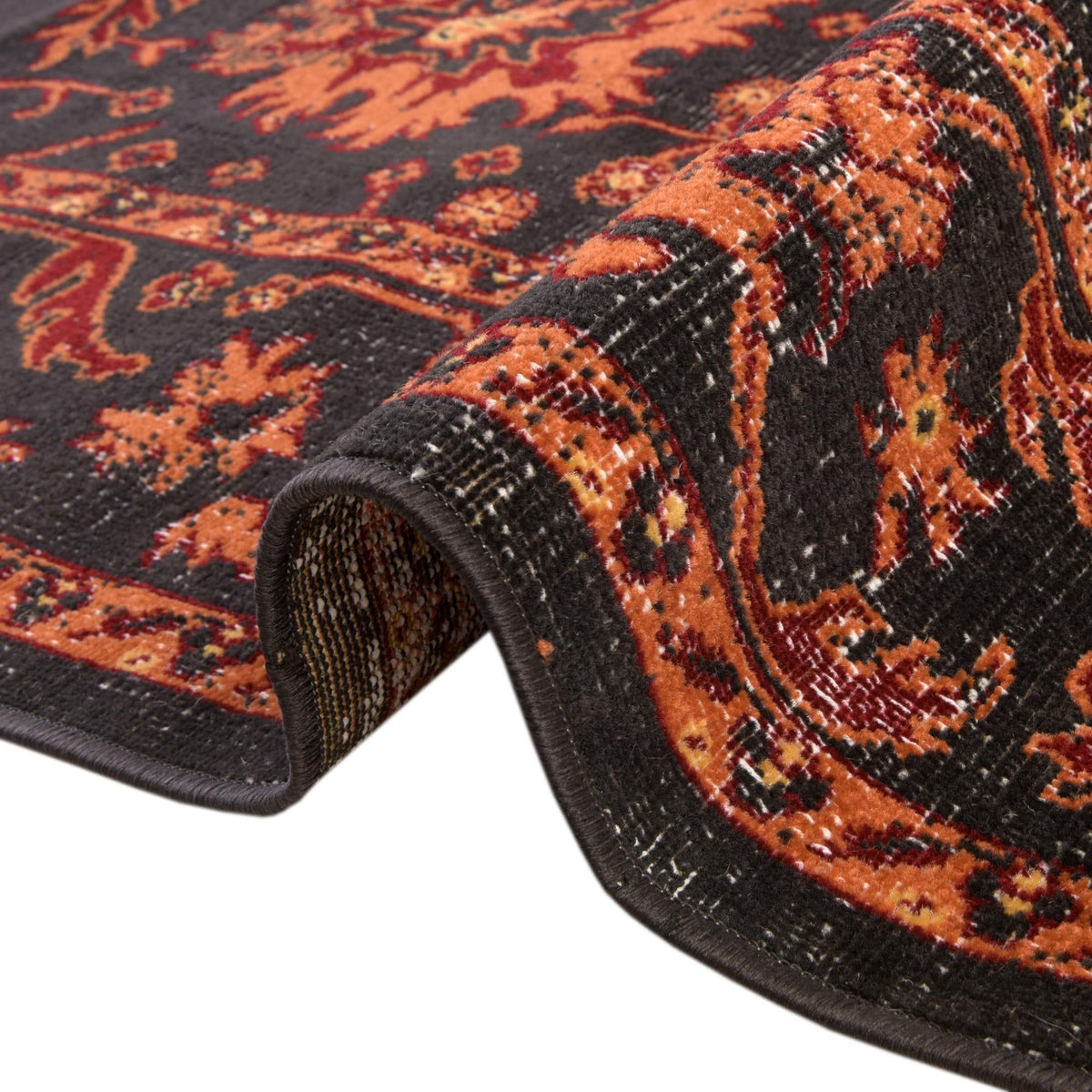 Geneva Terrace Collection Area Rug -  Lausanne Rectangle Black  lifestyle 68