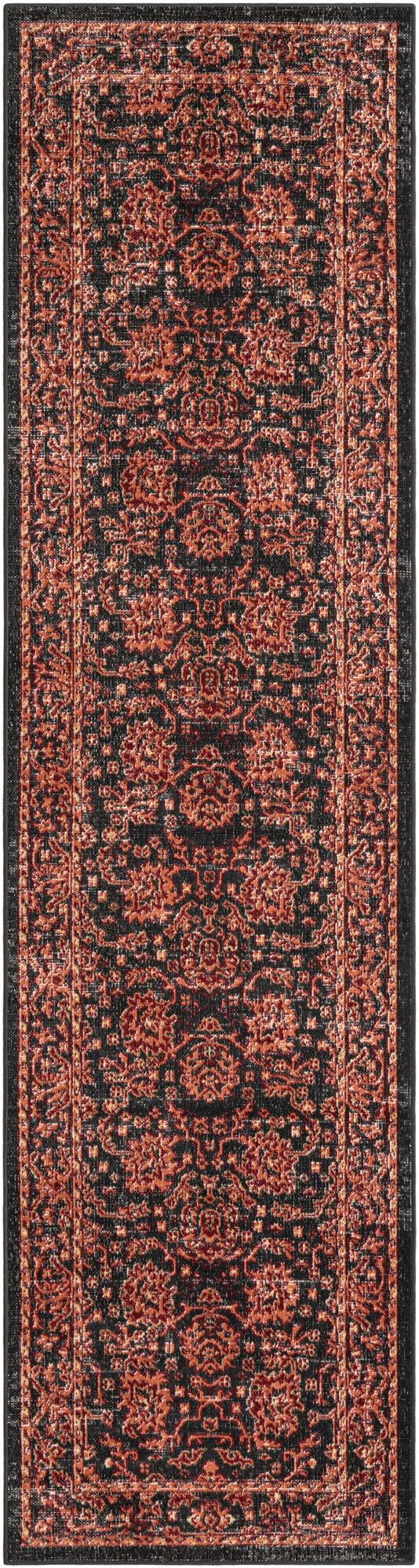 Geneva Terrace Collection Area Rug -  Lausanne Runner Black  lifestyle 38