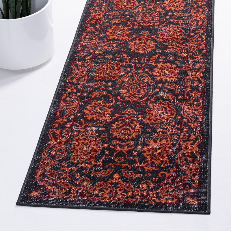 Geneva Terrace Collection Area Rug -  Lausanne Runner Black  lifestyle 44