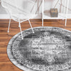 Geneva Terrace Collection Area Rug -  Vevey Round Gray  lifestyle 41