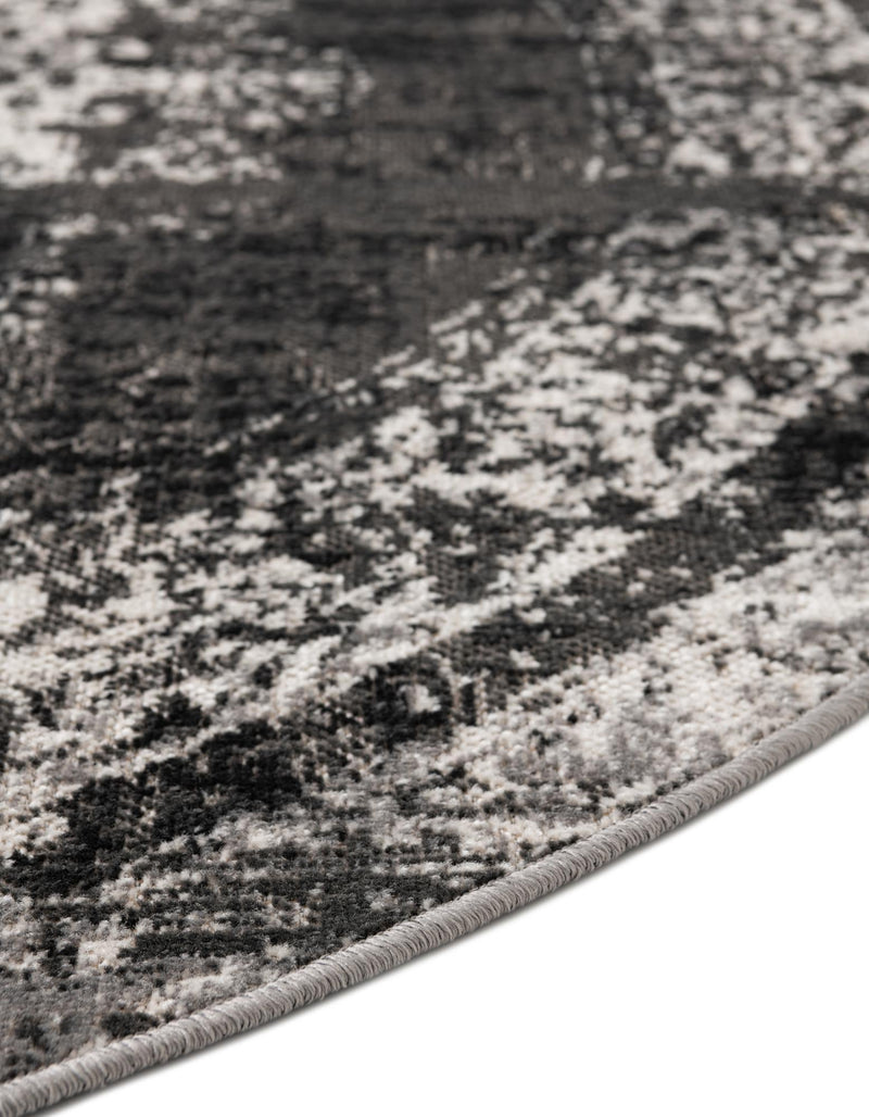 Geneva Terrace Collection Area Rug -  Vevey Round Gray  lifestyle 52