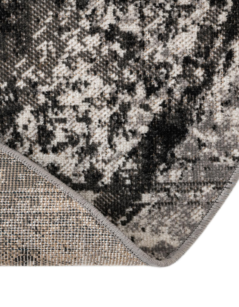 Geneva Terrace Collection Area Rug -  Vevey Round Gray  lifestyle 58