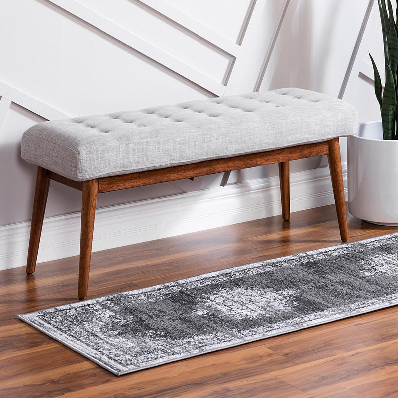 Geneva Terrace Collection Area Rug -  Vevey Runner Gray  lifestyle 42