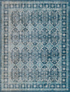 Geneva Terrace Collection Area Rug -  Nyon Rectangle Blue  lifestyle 3