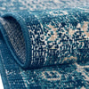 Geneva Terrace Collection Area Rug -  Nyon Rectangle Blue  lifestyle 45
