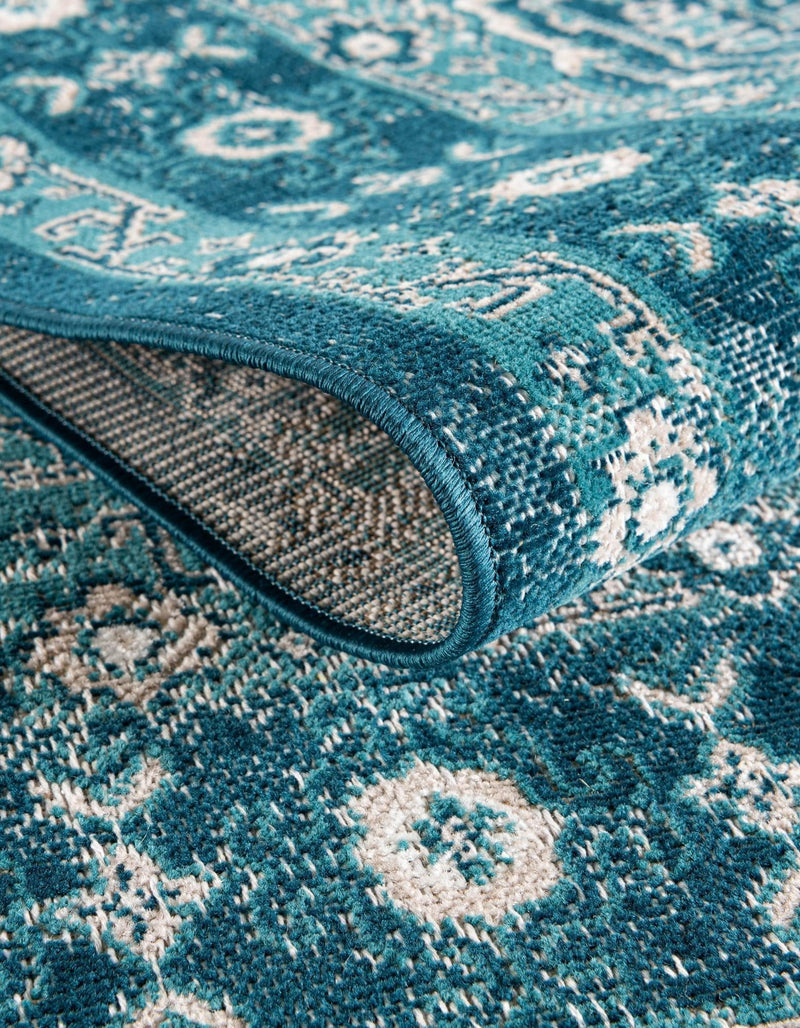 Geneva Terrace Collection Area Rug -  Nyon Rectangle Blue  lifestyle 48