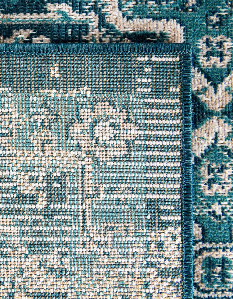 Geneva Terrace Collection Area Rug -  Nyon Rectangle Blue  lifestyle 57
