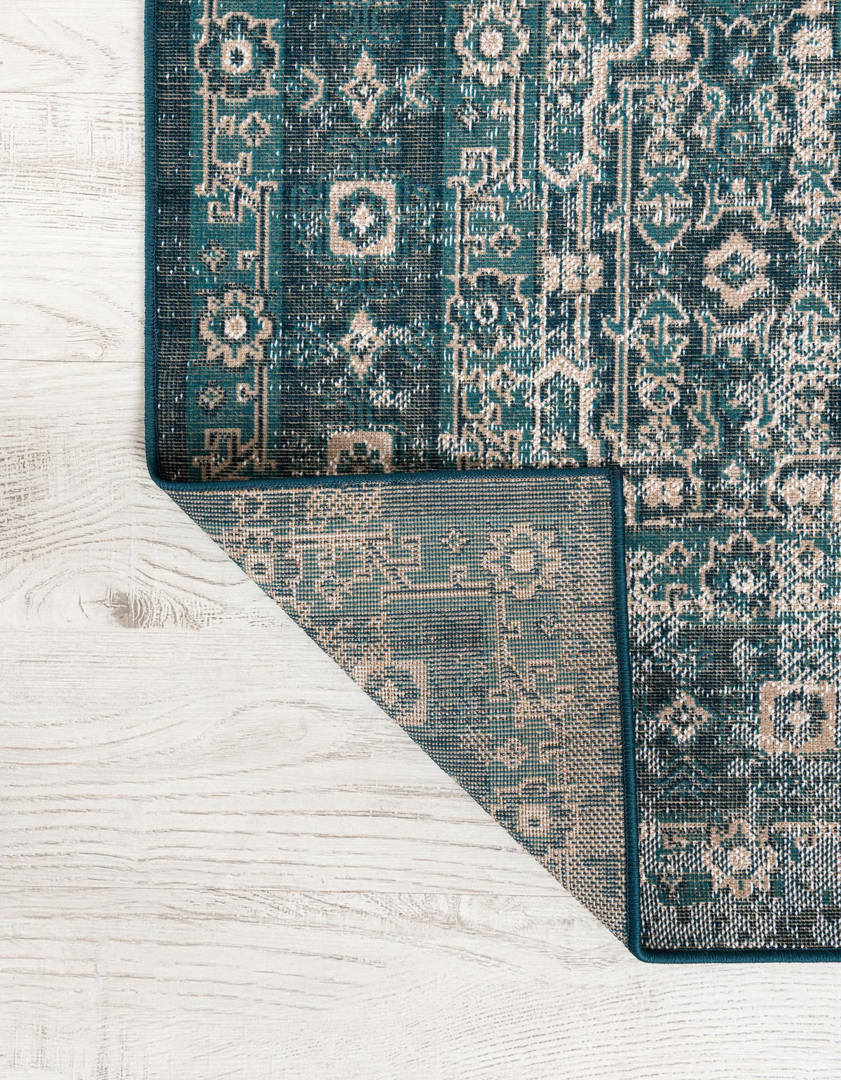 Geneva Terrace Collection Area Rug -  Nyon Rectangle Blue  lifestyle 65