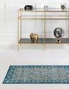 Geneva Terrace Collection Area Rug -  Nyon Runner Blue  lifestyle 61