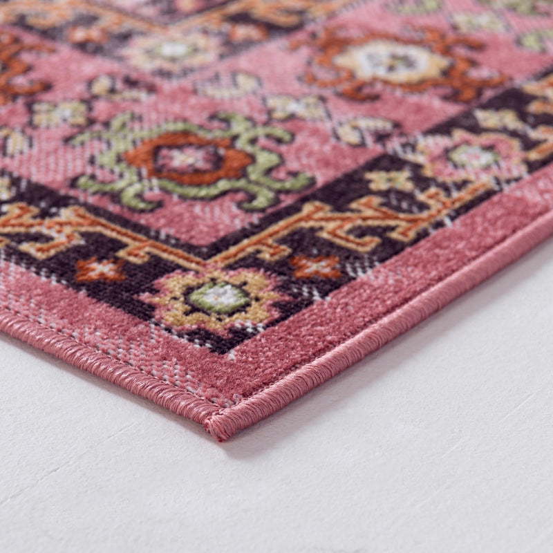 Geneva Terrace Collection Area Rug -  Nyon Rectangle Pink  lifestyle 44
