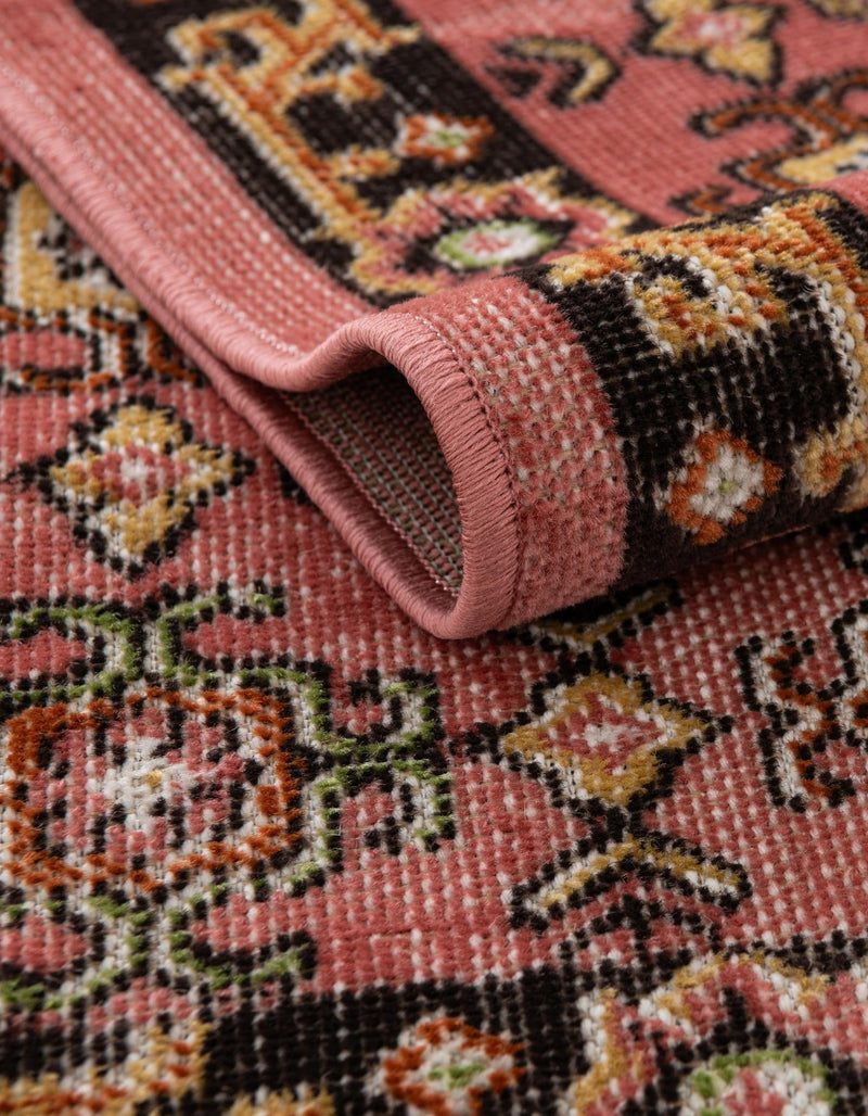 Geneva Terrace Collection Area Rug -  Nyon Rectangle Pink  lifestyle 47