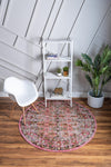 Geneva Terrace Collection Area Rug -  Nyon Round Pink  lifestyle 62
