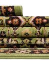 Geneva Terrace Collection Area Rug -  Nyon Rectangle Green  lifestyle 28