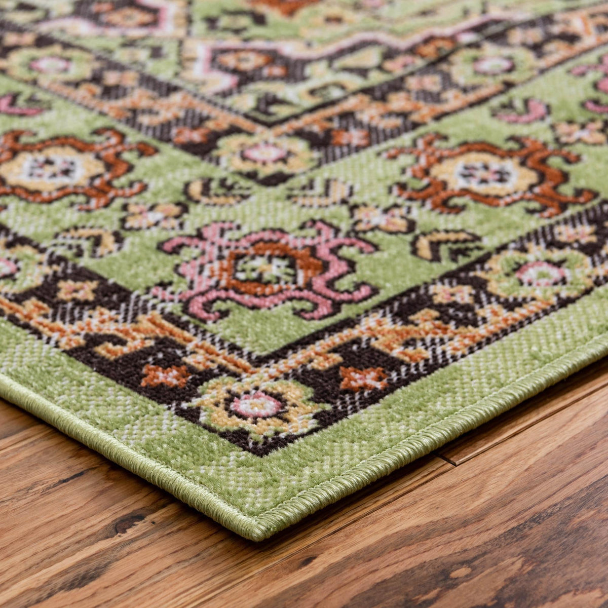 Geneva Terrace Collection Area Rug -  Nyon Rectangle Green  lifestyle 43
