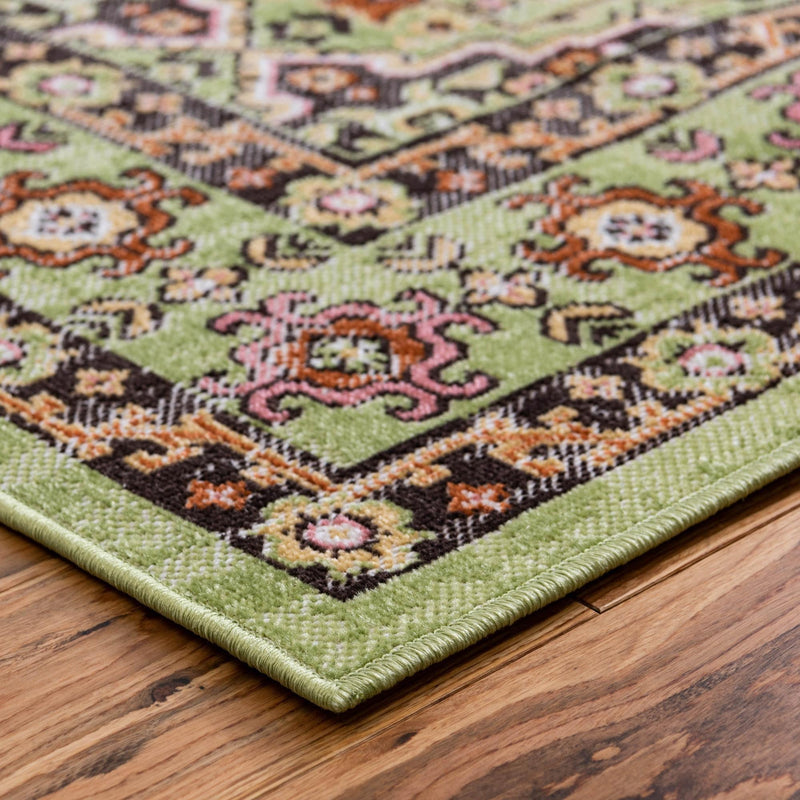 Geneva Terrace Collection Area Rug -  Nyon Rectangle Green  lifestyle 43