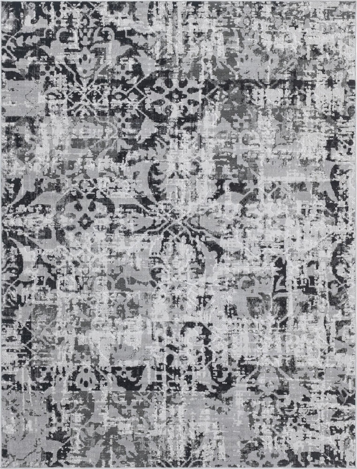 Geneva Terrace Collection Area Rug -  Morges Rectangle Gray  lifestyle 3