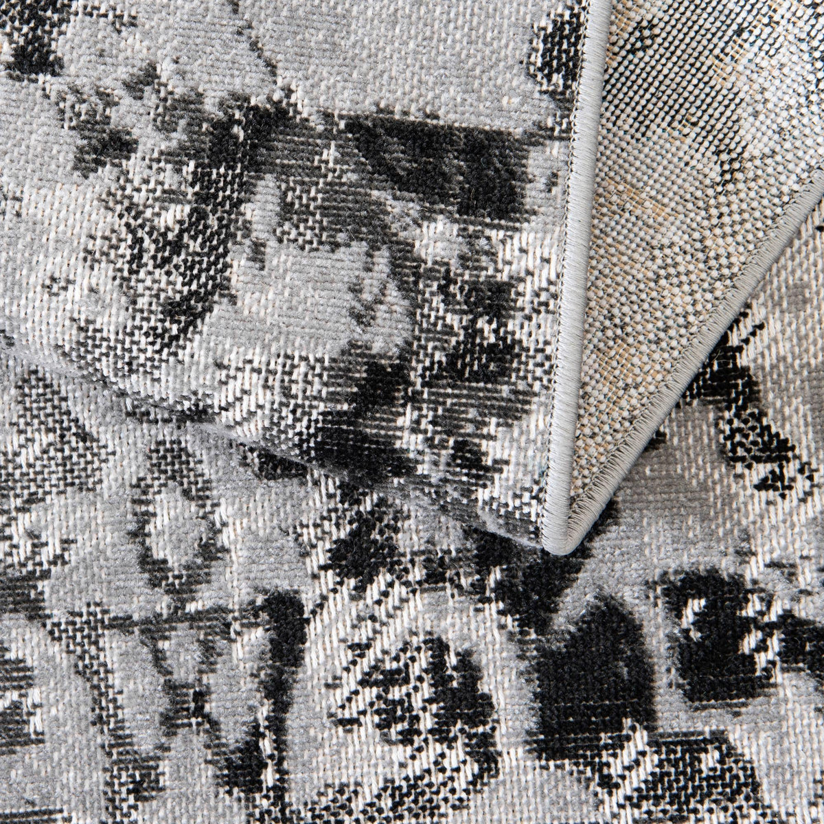 Geneva Terrace Collection Area Rug -  Morges Rectangle Gray  lifestyle 14