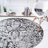 Geneva Terrace Collection Area Rug -  Morges Round Gray  lifestyle 22