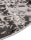 Geneva Terrace Collection Area Rug -  Morges Round Gray  lifestyle 63
