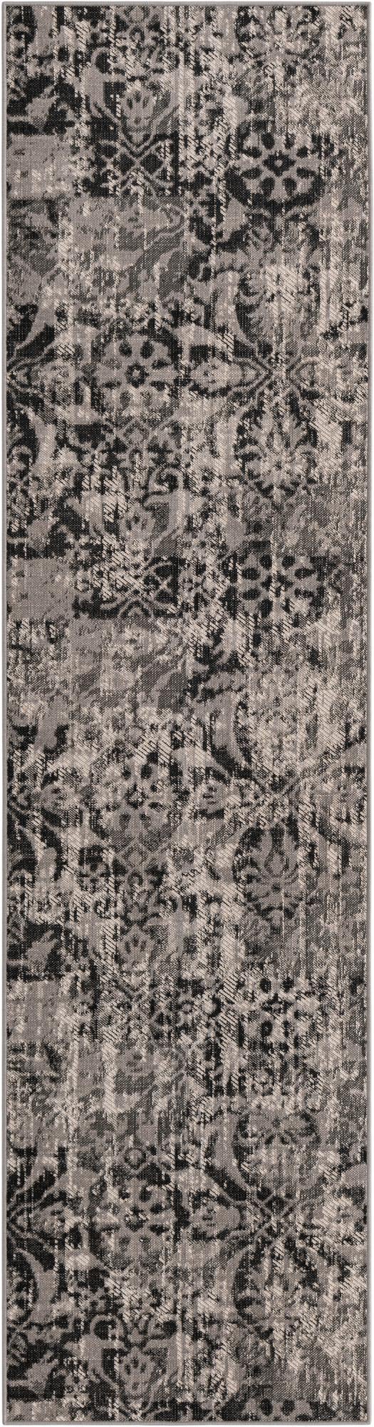 Geneva Terrace Collection Area Rug -  Morges Runner Gray  lifestyle 82