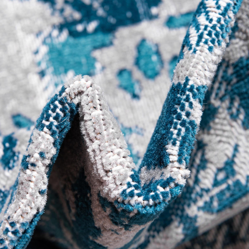 Geneva Terrace Collection Area Rug -  Morges Rectangle Blue  lifestyle 50