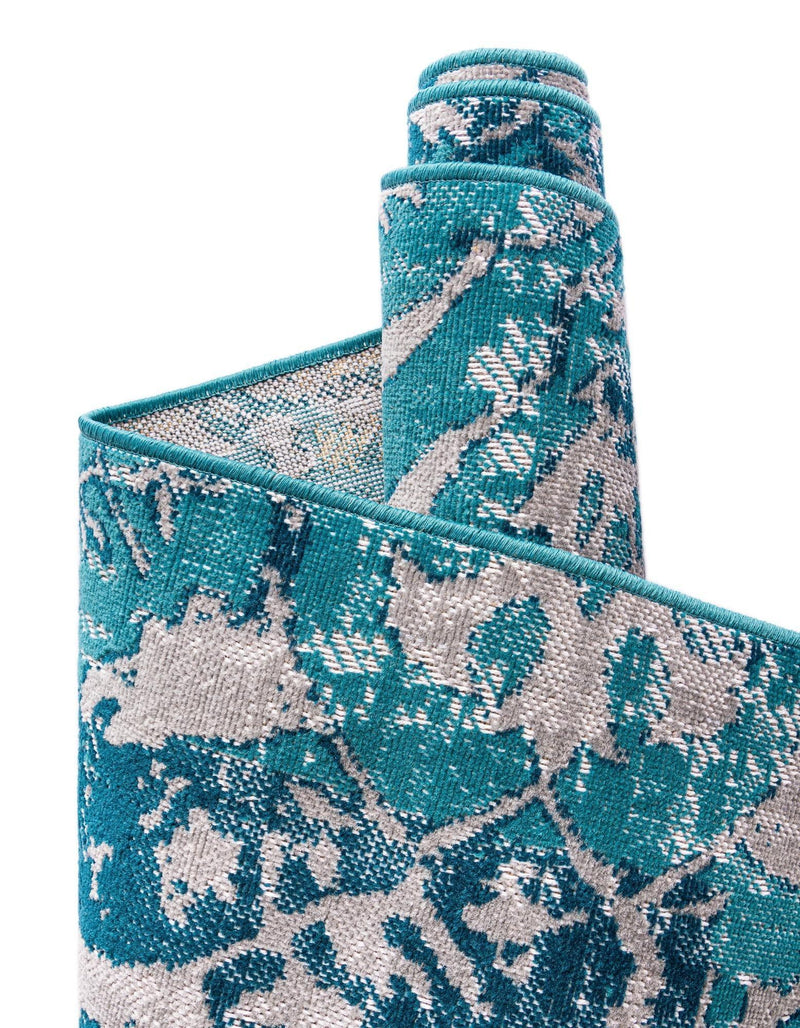Geneva Terrace Collection Area Rug -  Morges Rectangle Blue  lifestyle 55