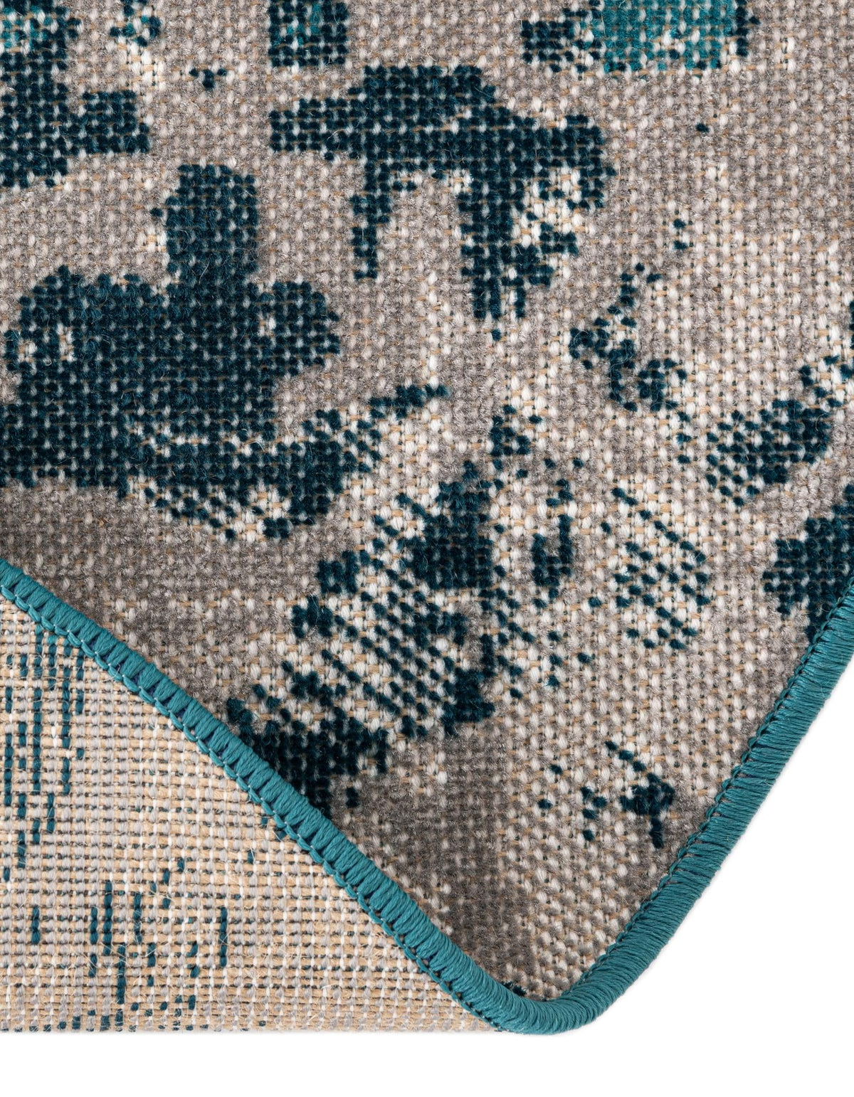Geneva Terrace Collection Area Rug -  Morges Round Blue  lifestyle 56