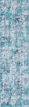 Geneva Terrace Collection Area Rug -  Morges Runner Blue  lifestyle 17