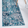 Geneva Terrace Collection Area Rug -  Morges Runner Blue  lifestyle 19